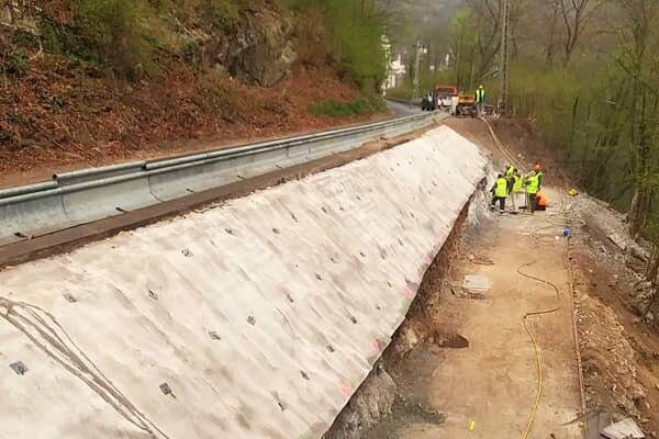 Hungary temporary slope protection