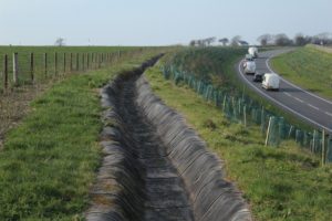 Aged Channel Lining Five Mile Lane