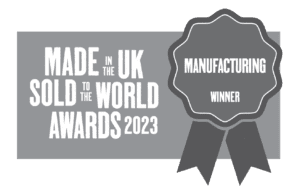 MiUK_Awards_Manufacturing_Badge_bw Made in the UK Sold to the World Winner Badge
