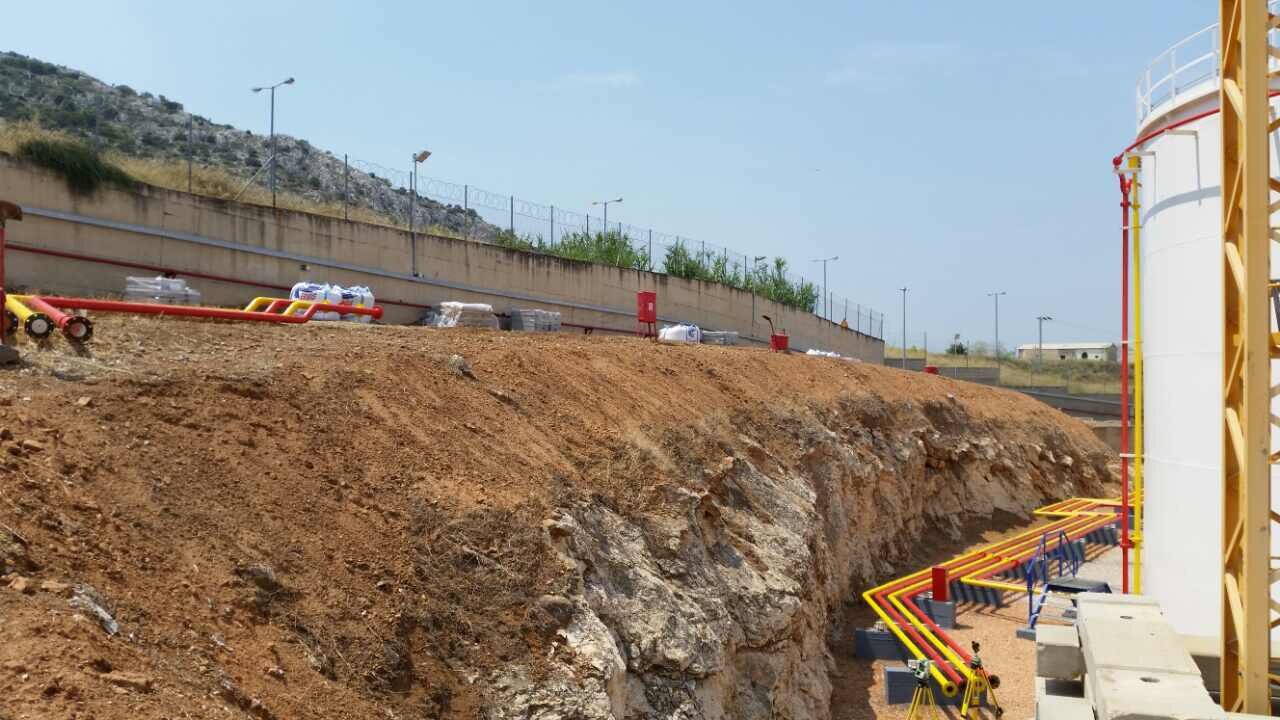 Site-before-(15)-compressor before slope protection installation