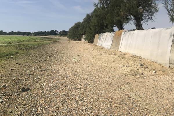 Warblington sea wall remediation